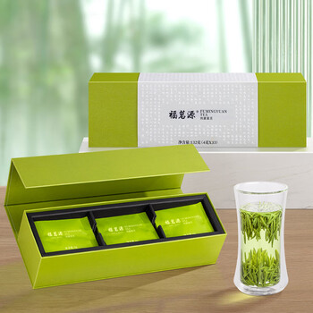 福茗源茶叶 雀舌绿茶 特级明前2025新茶嫩芽茶叶礼盒伴手礼33小包132g