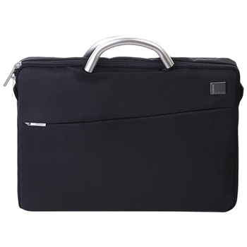 乐上（LEXON）手提包男15.6英寸笔记本包电脑包公事包时尚休闲公文包蓝黑色