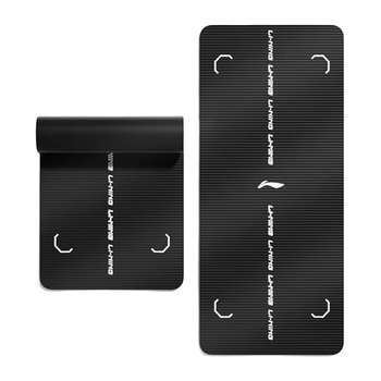 李宁瑜伽垫男士健身垫加厚跳绳防滑减震垫仰卧起坐垫子大尺寸加宽地垫