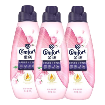 金纺柔顺剂持久留香护理衣物高能护衣精华玫瑰朗姆酒700g*4瓶LB-197