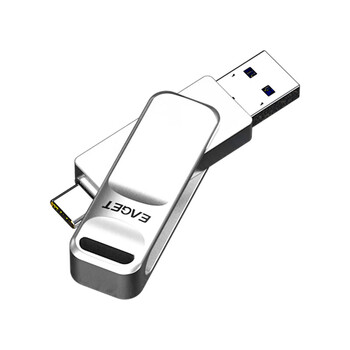 忆捷（EAGET） 手机U盘 Type-C USB3.0双接口 即插即用 高效存储 多系统兼容 手机电脑车载旋转优盘 CF20-256GB