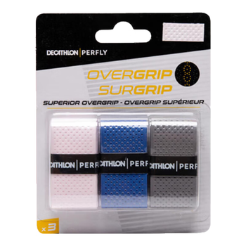 迪卡侬羽毛球运动吸汗舒适吸汗带3条装粉蓝灰×3-2752724新老款随机发