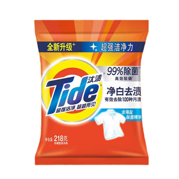 汰渍洗衣粉218Gx2包+洁婷透气解闷周期卫生巾25片x2包+潘婷洗发水5g