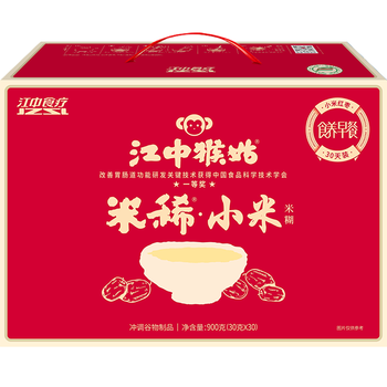 江中食疗猴姑米稀小米红枣米糊30天礼营养早餐代餐女士滋补礼盒送礼900g