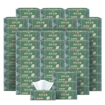 心相印60DT100商用（柔厚亲肤）三层塑装纸面巾（60包）6903244956383