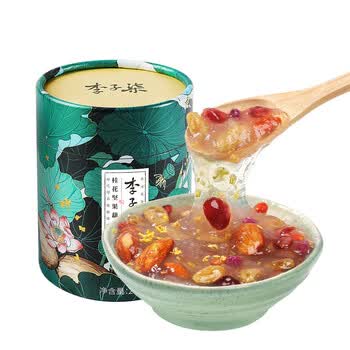 李子柒桂花坚果藕粉258g/罐 代餐方便速食营养早餐果干蜜饯羹 