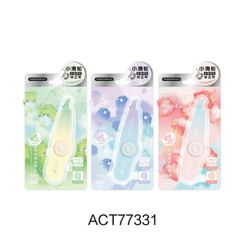 晨光（M&G）修正带大容量6M涂改带耐用不断带涂改带学生用便携修颜色随机ACT77331 12个装