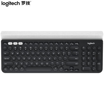 罗技 K780 键盘 无线蓝牙键盘 办公键盘 纤薄便携键盘 笔记本键盘 优联 全尺寸 黑色