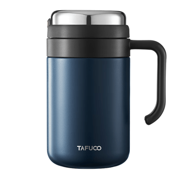 泰福高（TAFUCO）儿童保温杯真空316不锈钢水杯双层保温水杯650ml 午夜蓝 T6176