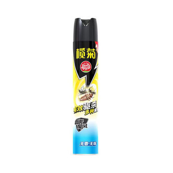 榄菊 无香无味气雾剂750ml*2瓶 新旧包装随机发+去污湿巾单片