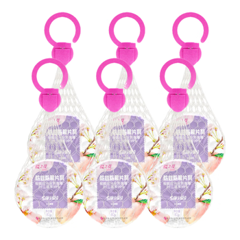 樱之花防蛀防霉网袋80g*6白桃味代替樟脑丸卫生球羊绒棉毛衣物柜驱蛀虫