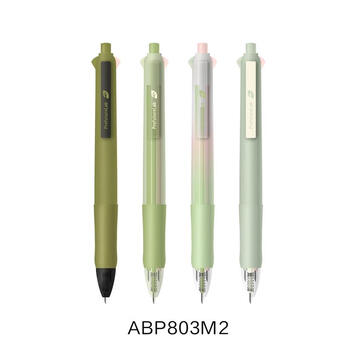 晨光（M&G）四色中油笔0.5黑色学生水感顺滑油笔原子笔办公签字笔ABP803M2 3支