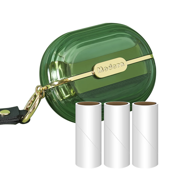 初舍（CHUSHE）迷你粘毛器9.5cm4卷120撕便携式粘毛滚筒衣服猫毛去毛粘尘带卷纸