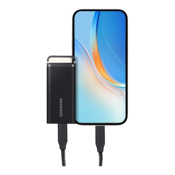三星（SAMSUNG）8TB Type-c USB 3.2 移动固态硬盘（PSSD）T5 EVO 星耀黑 手机直连笔记本外接 大容量