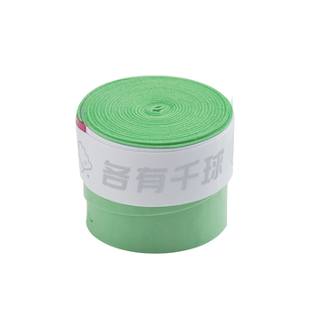 浦锐吸汗带缠绕带防滑吸汗减震印花手胶9C球球胶豆沙绿3条/盒