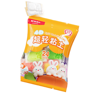 晨光（M&G）【欧盟标准】糖果袋装24色+2袋4D超轻粘土 彩泥橡皮泥黏土幼儿园小学生手工diy儿童玩具礼物