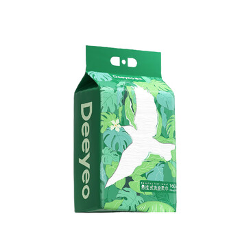 DEEYEO 洗脸巾悬挂抽取式一次性洁面巾160抽*3提