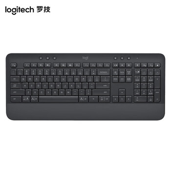 罗技（Logitech）K650无线蓝牙键盘 商务办公键盘带掌托 平板ipad键盘 107键全尺寸 黑色