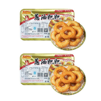 葱油粑粑盒装葱油饼湖南长沙特色产半成品油炸小吃面食早餐2盒250gx2