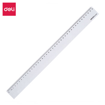 得力（deli）(deli)直尺 40CM测量绘图尺子 办公学习通用尺子 6240（5把装）