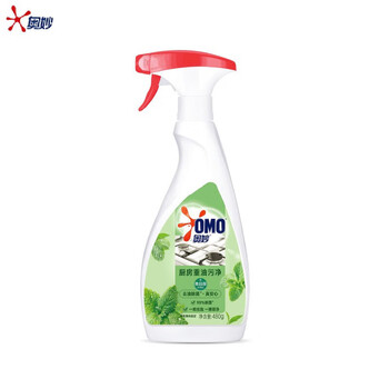 奥妙油污清洁剂 【实用款】厨房重油污净绿茶薄荷香型480G