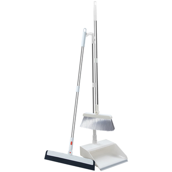 百家好世扫把簸箕套装家用扫地不粘头发组合扫笤帚魔术扫把刮水器 3件套