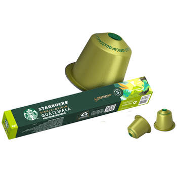 星巴克（Starbucks）胶囊咖啡 危地马拉轻烘黑咖啡5.2g*10颗 适配Nespresso胶囊机