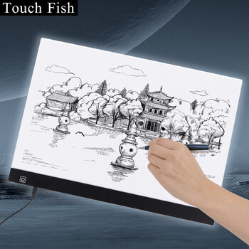 Touch Fish拷贝台临摹板led发光画板可调光动漫画画素描书法练字绘图描线勾线制图透光板 A3拷贝台无极调光