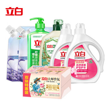 立白超值套装C(5.91kg+2L)洗衣液+洗衣皂+柔顺剂+洗洁精