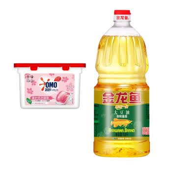 奥妙（OMO）樱花【洗衣凝珠400G50颗】实惠+精炼一级【大豆油1.8L】非转基因