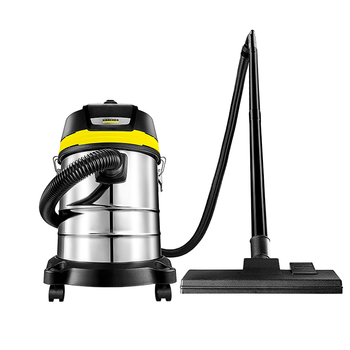 KARCHER德国卡赫 不锈钢桶式吸尘器25L大容量家商干湿两用工业开荒装修大吸力WD3s