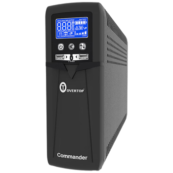 宇泰ups不间断电源 800/480W 在线互动式ups兼容NAS自动关机办公备用电源 OVERTOP系列-Commander800