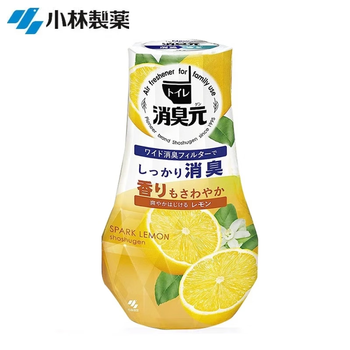 小林制药（KOBAYASHI）日本进口空气清新剂厕所用消臭元（清新柠檬）400ml