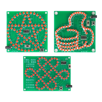 伍陆电子 拇指灯 可调速流水灯焊接套件电子DIY练习电路板组装