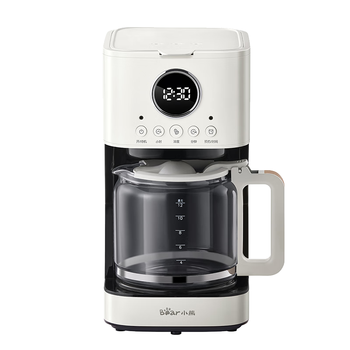 小熊（Bear）咖啡机家用半自动小型滴漏式美式迷你咖啡壶 办公室电热水壶煮茶器咖啡泡茶两用一体机 KFJ-E15W5