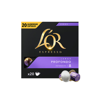 L'OR咖啡胶囊普诺繁朵5.2g*20粒 原装进口 阿拉比卡豆意式浓缩黑咖lor