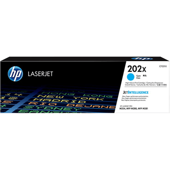 惠普（HP）202X（CF501X）原装硒鼓青色单支装（适用hp m281fdw/254dw/254NW/280NW/281FDN）打印页数2500