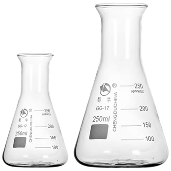 蜀牛 玻璃三角烧瓶喇叭口高硼硅耐热锥形瓶实验室 喇叭口300ml 