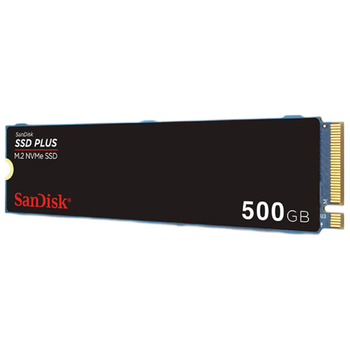 闪迪（SanDisk）500GB SSD固态硬盘2400MB/s读速PLUS性能加强版M.2接口TLC高速NVMe协议PCIe3.0笔记本电脑扩容2280