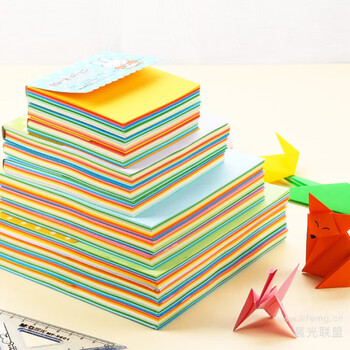 晨光（M&G）彩色卡纸手工折纸手工折纸176*176mm彩纸10色/120页剪纸卡纸FPYNQ761 1包装