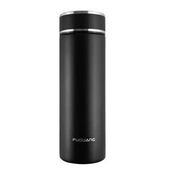 富光铭智商务真空保温杯304不锈钢 黑色 450ml BEST01-1096