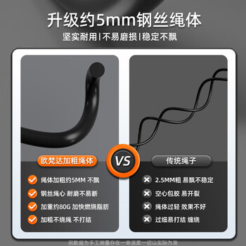 欧梵达跳绳成人儿童学生减肥健身燃脂专用业中考试训练运动钢丝竞速神器