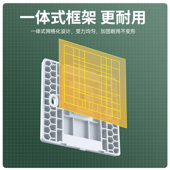 毕亚兹 网络面板 双网口网线电脑插座双扣 适用网络电话信息模块 通用超5/6/7类86型面板金色双口 1个装