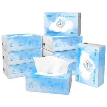 柚家  保湿纸巾 保湿乳纸巾母婴适用 100抽 3层*12包 296500