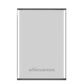 黑甲虫 (KINGIDISK) 500G USB3.0 移动硬盘 SLIM系列 2.5英寸 珍珠银 9.5mm金属纤薄 抗震抗压 SLIM500