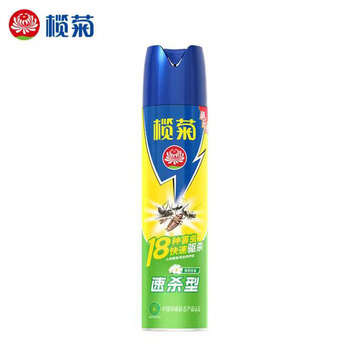 榄菊杀虫喷雾500ml 速杀气雾剂 室内户外防蚊防虫 茉莉花香