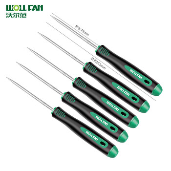 沃尔范 WOLL FAN实心锥子全钢锥子不锈钢尖钩打孔修鞋直锥老式打孔DIY扩孔针大号