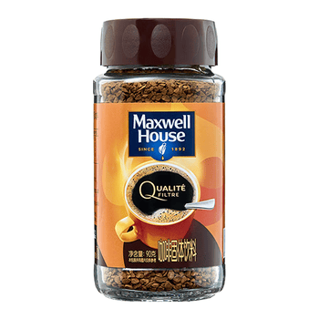 麦斯威尔（Maxwell House）冻干金咖啡90g瓶装 进口0糖0脂冰美式拿铁冷萃 速溶黑咖啡粉健身