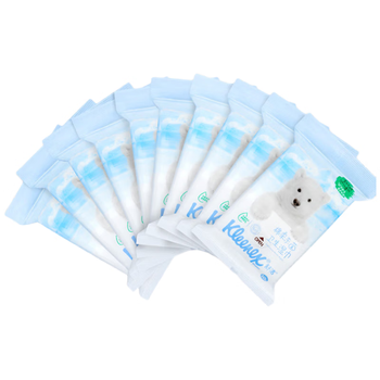 舒洁消毒湿巾10片*10包无酒精湿巾小包厨房厕所纸巾杀菌批发云柔巾
