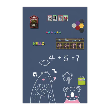 飞博士墨绿色120*150cm双层磁性黑板墙贴儿童创意涂鸦墙环保可擦写无尘黑板家用上学生磁力黑板
